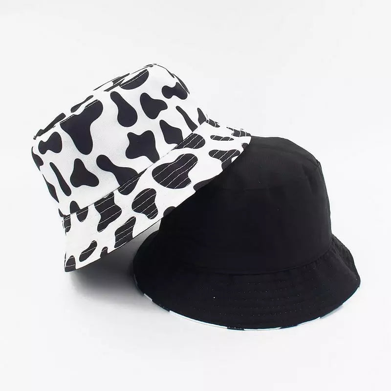 Double Sided Unisex Cow Print Bucket Hat
