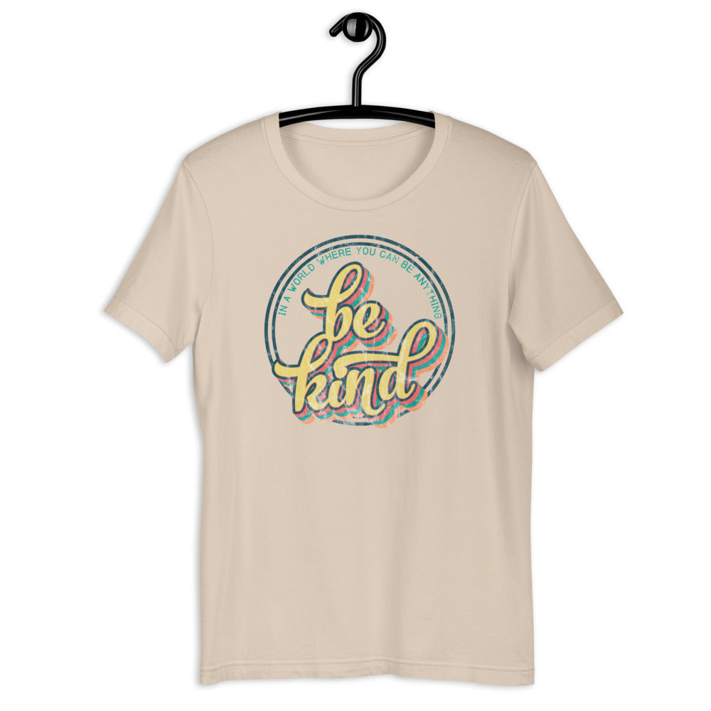 Be Kind Retro Style Short-Sleeve Unisex T-Shirt