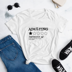 Adulting Sucks Unisex Short Sleeve Cotton T-shirt